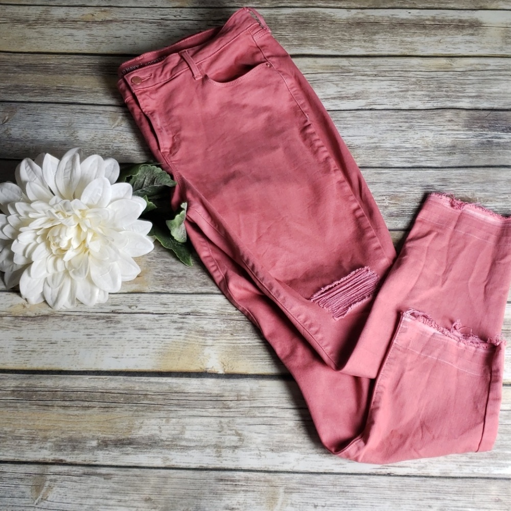 Old Navy Rockstar Mid-Rise Distressed Jeans